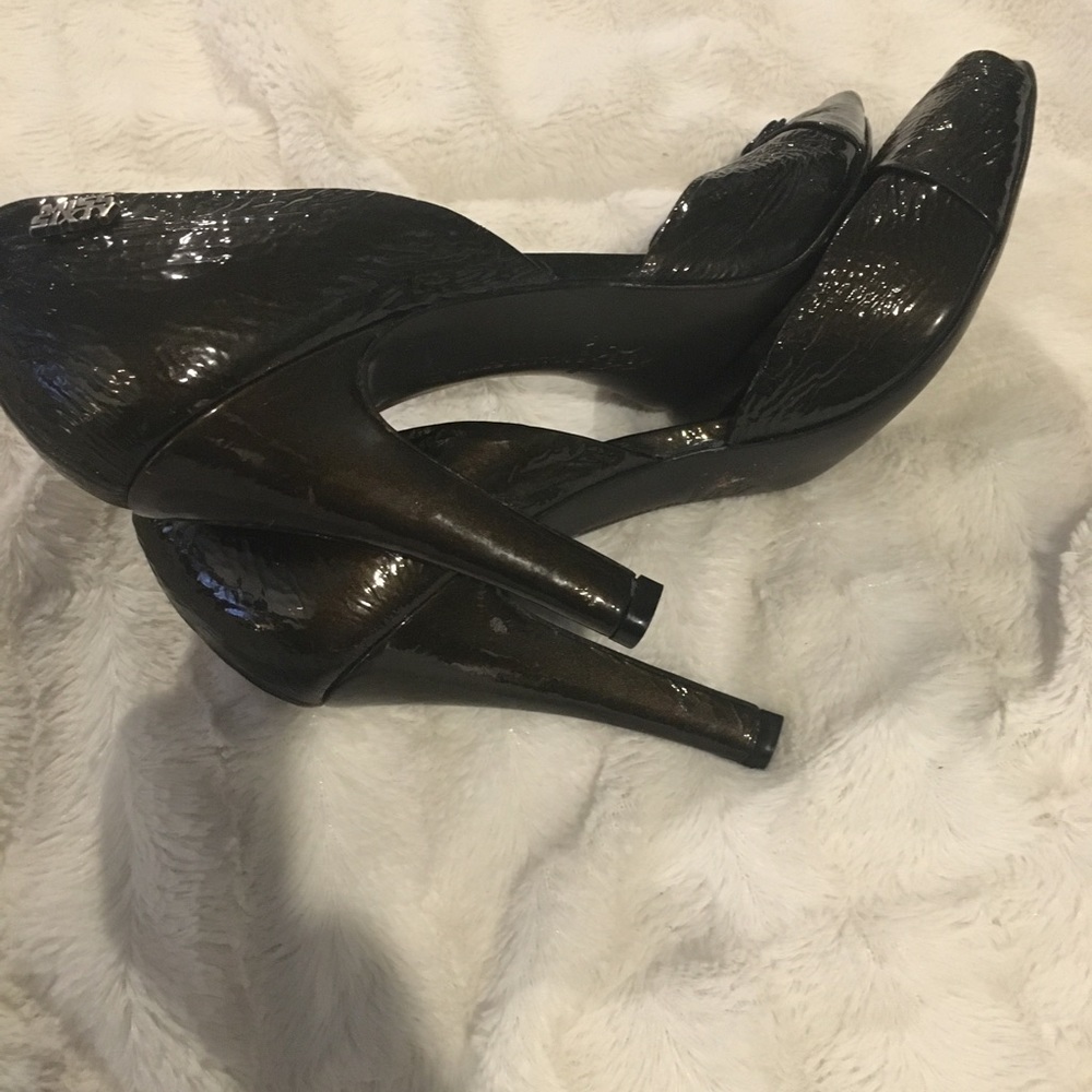 Miss Sixty chocolate leather stilettos